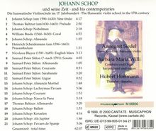 Hanseatische Violinschule - Johann Schop &amp; seine Zeit, CD