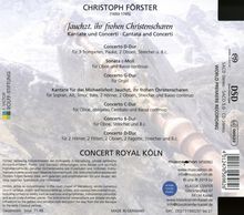 Christoph Förster (1693-1745): Kantate für das Michaelisfest "Jauchzt, ihr frohen Christenscharen", Super Audio CD