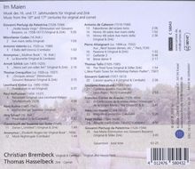 Im Maien - Musik des 16. &amp; 17. Jh. für Virginal &amp; Zink, CD