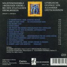 Alexander Gretschaninoff (1864-1956): Liturgische Werke, CD