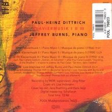 Paul Heinz Dittrich (1930-2020): Klaviermusik I-III, CD