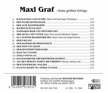 Maxl Graf: Seine größten Erfolge, CD