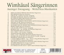 Wimhäusl Sängerinnen: Zwengs da Freid, CD