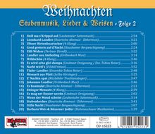 Weihnachten Folge 2: Stubenmusik, Lieder  Weisen, CD