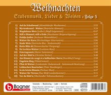 Stubenmusik, Lieder &amp; Weisen Folge 5, CD