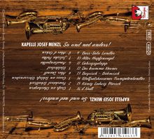 Josef Menzl: So und ned anders!, CD