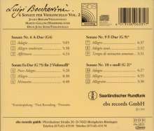 Luigi Boccherini (1743-1805): Sonaten f.Cello &amp; Bc Vol.2, CD