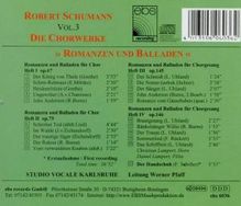 Robert Schumann (1810-1856): Chorwerke Vol.3 ("Romanzen und Balladen"), CD