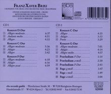 Franz Xaver Brixi (1732-1771): Orgelkonzerte Nr.1-5, 2 CDs