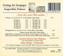 Julius Berger - Gesänge der Synagogen "Preist Ihn seiner Welt zuliebe...", CD