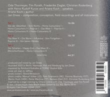 . Oda Thormeyer, Tim Porath, Friederike Ziegler  
Teil 1: 16:06  
Teil 2: 15:18  
Teil 3: 13:27  
total time: 44:51  
www.jandreesmusik.de