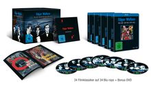 Edgar Wallace (Blu-ray Gesamtedition) (1959-1972) (Blu-ray), 34 Blu-ray Discs und 1 DVD