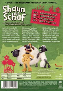 Shaun das Schaf Staffel 4, 4 DVDs