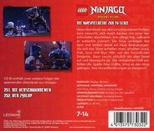 "LEGO Ninjago. Die Hörspielreihe zur TV-Serie. Neue Abenteuer. Folgen 251: Die Verschwundenen, 252: Der Zyklop. Alter 7-14."