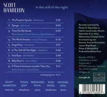 Titel: "in the still of the night" von Scott Hamilton. Songs wie "The Prophet Speaks" und "Django". Gesamtspielzeit: 52:31.