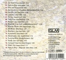Trackliste mit 20 Titeln, unter anderem: "30 Töne", "Nature Boy", "Take Five" und "Summertime". Enthält GLM-Logo.