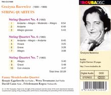 Grazyna Bacewicz (1909-1969): Streichquartette Nr.4,6,7, CD