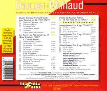 Darius Milhaud (1892-1974): Streichquartette Nr.6-8, CD