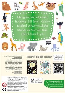 Metallic-Sticker - Wilde Tiere, Diverse