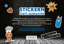 Böse Sprüche Stickerheft: Stickern. Lächeln. Vollpfosten denken!, Diverse