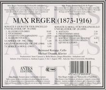 Max Reger (1873-1916): Sonaten für Cello &amp; Klavier Nr.2 &amp; 3, CD