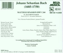 Johann Sebastian Bach (1685-1750): Matthäus-Passion BWV 244, 2 CDs