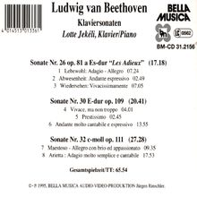 Ludwig van Beethoven (1770-1827): Klaviersonaten Nr.26,30,32, CD