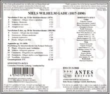 Niels Wilhelm Gade (1817-1890): Novelletten f.Streicher Nr.1 &amp; 2, CD