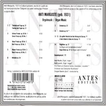 Anti Marguste (1931-2016): Orgeltöne op. 37 für Orgel &amp; Orchester, CD