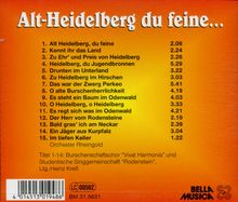 Burschenschaftschor "Vivat Harmonia": Alt-Heidelberg du Feine, CD