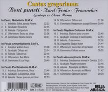 Cantus Gregorianus, CD