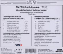 Karl Michael Komma (1913-2012): Abendphantasie für großes Orchester, CD