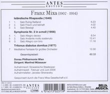 Franz Mixa (1902-1994): Symphonie Nr.2, CD