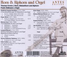 Musik für Horn/Alphorn &amp; Orgel, CD