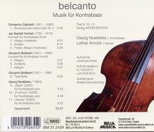 Georg Noeldeke - Belcanto-Musik für Kontrabass, CD