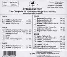 Otto Klemperer - Complete 78rpm Recordings, 5 CDs