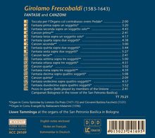Girolamo Frescobaldi (1583-1643): Canzoni &amp; Fantasie, CD