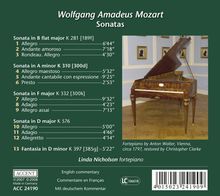 Wolfgang Amadeus Mozart (1756-1791): Klaviersonaten Nr.3,8,12,18, CD