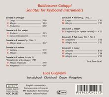 Baldassare Galuppi (1706-1785): Cembalosonaten in c,D,e (op.2 Nr.3),a,B, CD
