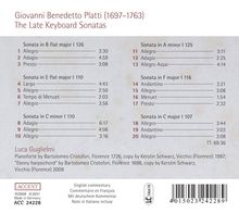 Giovanni Benedetto Platti (1697-1763): Die späten Cembalosonaten, CD