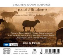 Giovanni Kapsberger (1580-1651): Weihnachtsoratorium "Il Pastori di Bettelemme", Super Audio CD