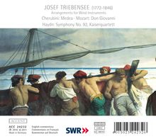 Josef Triebensee (1772-1842): Harmoniemusik, CD