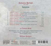 Antonio Bertali (1605-1669): Sonaten, CD