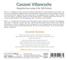 Canzoni Villanesche, 2 CDs