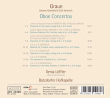 Johann Gottlieb Graun (1703-1771): Oboenkonzerte, CD