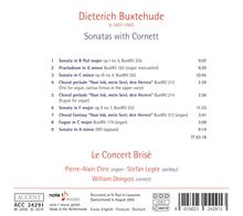 Dieterich Buxtehude (1637-1707): Sonaten mit Cornett (Zink), CD