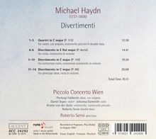 Michael Haydn (1737-1806): Divertimenti Es-Dur, C-Dur, C-Dur (P.deest, P.98, P.110), CD