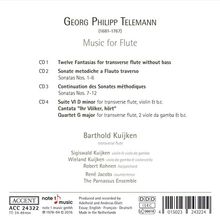 Georg Philipp Telemann (1681-1767): Musik für Flöte, 4 CDs