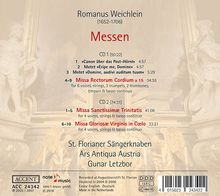 Romanus Weichlein (1652-1706): Messen, 2 CDs