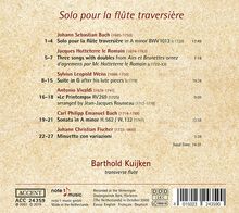 Barthold Kuijken - Solo pour la flute traversiere, CD